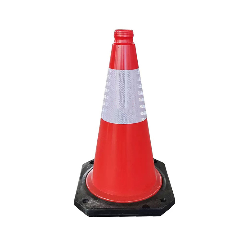 กรวยจราจรพลาสติก HDPE ในตัวพร้อมรูจับด้านบน