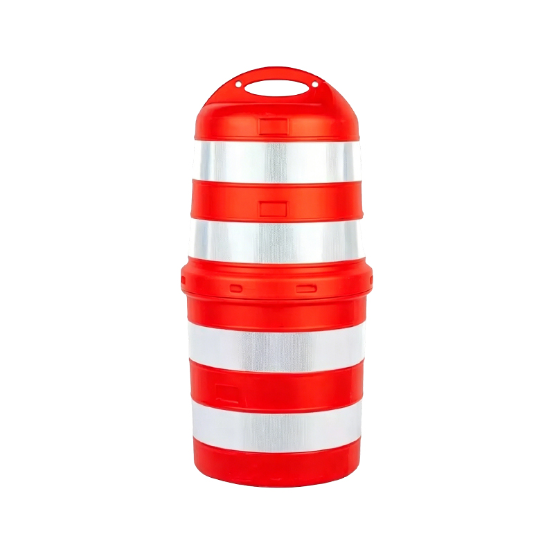 ถังจราจร HDPE สองชิ้นพร้อมที่จับด้านบนขนาดใหญ่