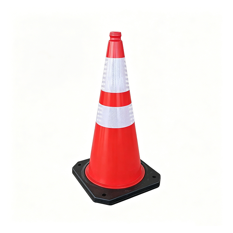 กรวยจราจรพลาสติก HDPE ในตัวพร้อมรูจับด้านบน