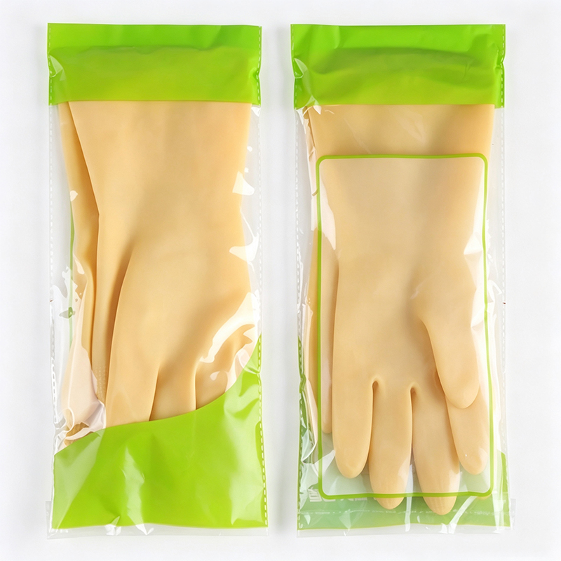 ถุงมือยางลาเท็กซ์ทนกรด/ด่างสำหรับงานหนัก