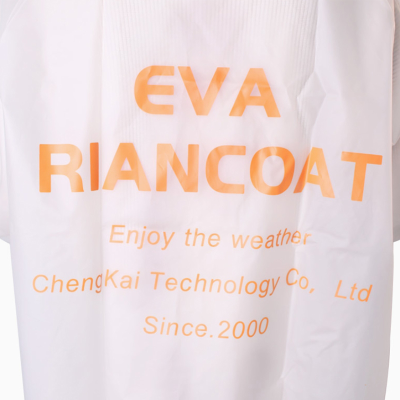 เสื้อกันฝนผู้ใหญ่ EVA แบบหนานำกลับมาใช้ใหม่ได้