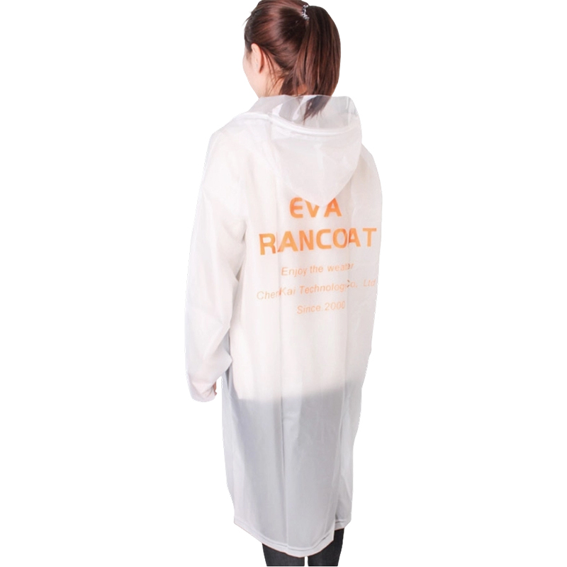 เสื้อกันฝนผู้ใหญ่ EVA แบบหนานำกลับมาใช้ใหม่ได้