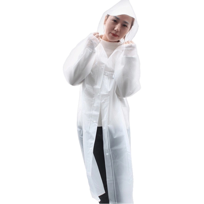 เสื้อกันฝนผู้ใหญ่ EVA แบบหนานำกลับมาใช้ใหม่ได้