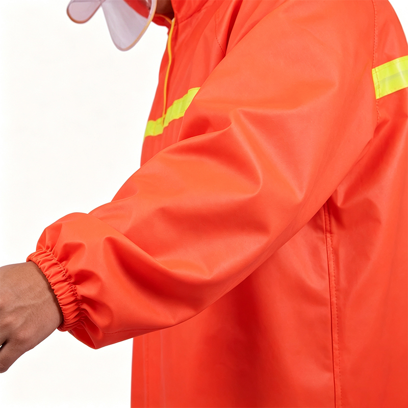 เสื้อกันฝนสไตล์โค้ตยาวเชื่อมไร้รอยต่อ